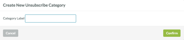 Sharpspring - create unsubscribe categories